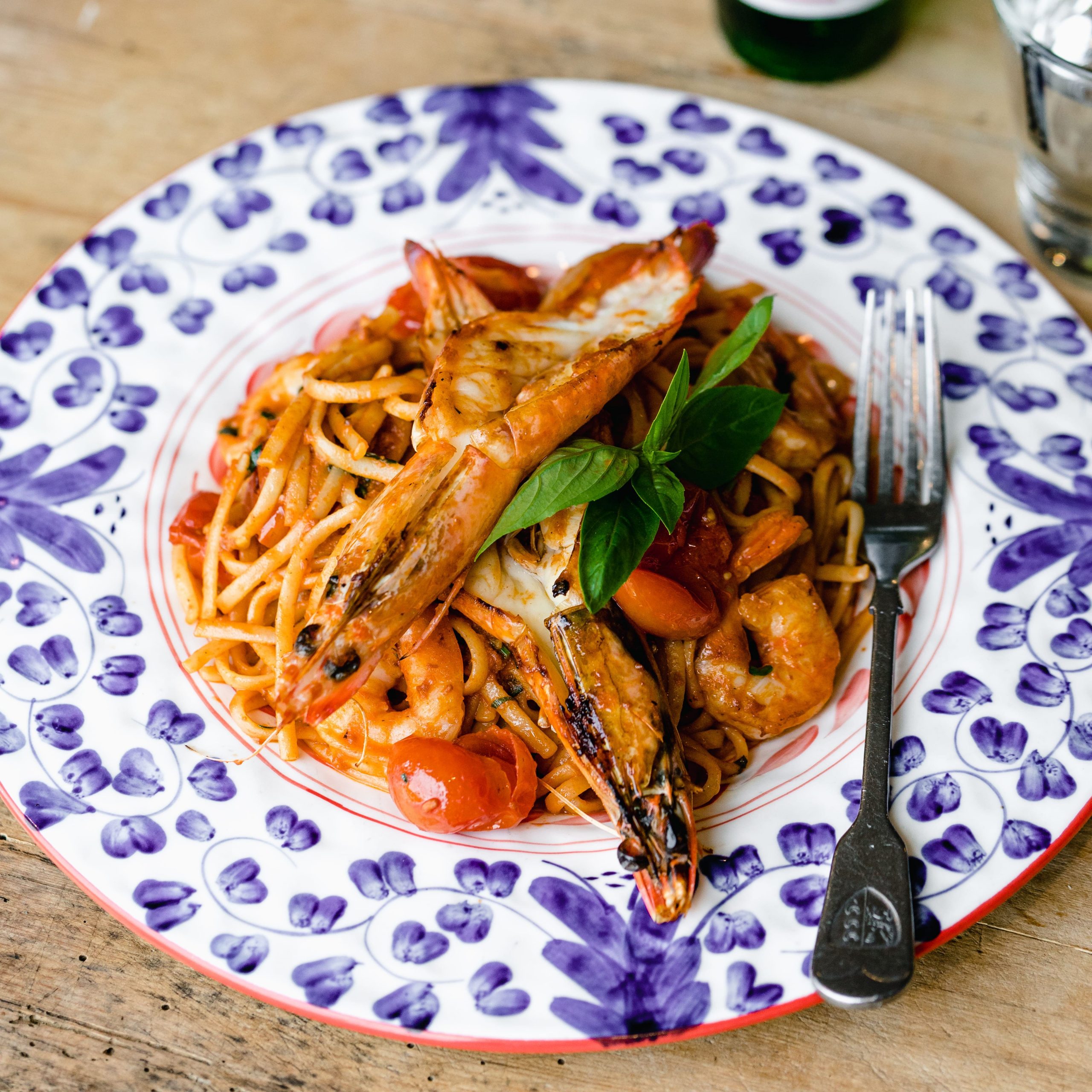 linguine king prawn