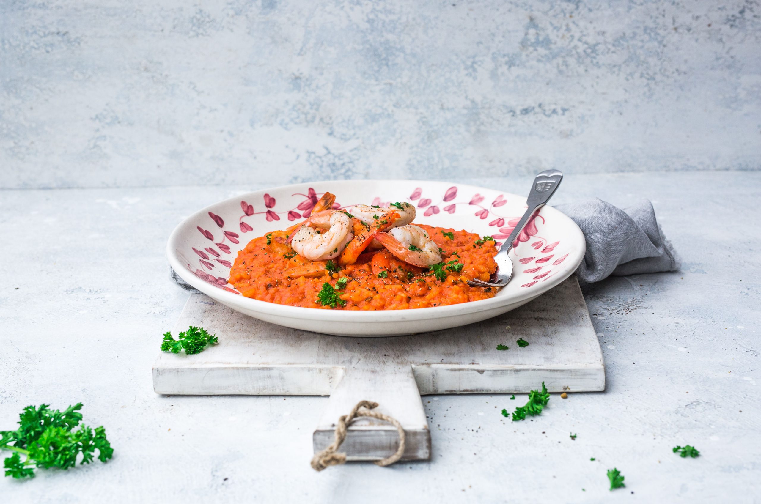 chilli rice prawns risotto